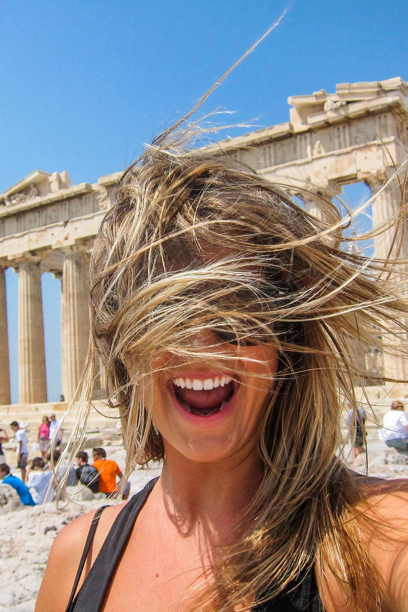 Blonde in Athens 