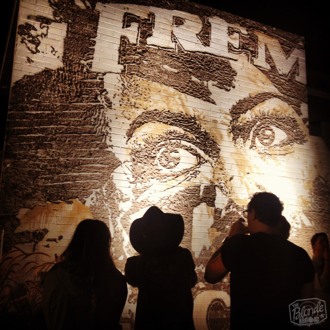 Creation through destruction by Vhils