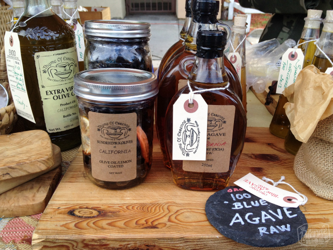 Organic olives, olive oil and agave