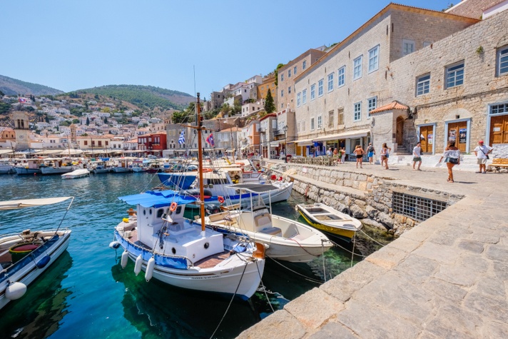Boats in Hydra Greece
