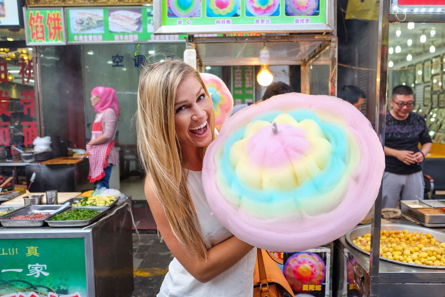 Blonde in China