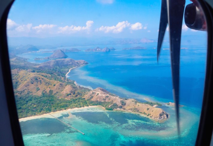 Flight into Indonesia