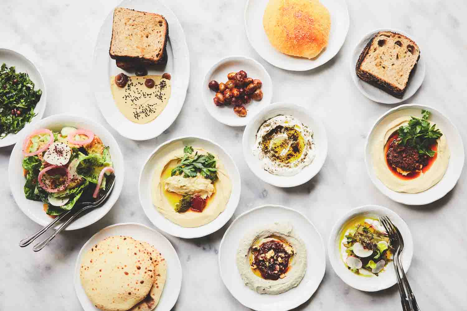 food at bavel restaurant in LA