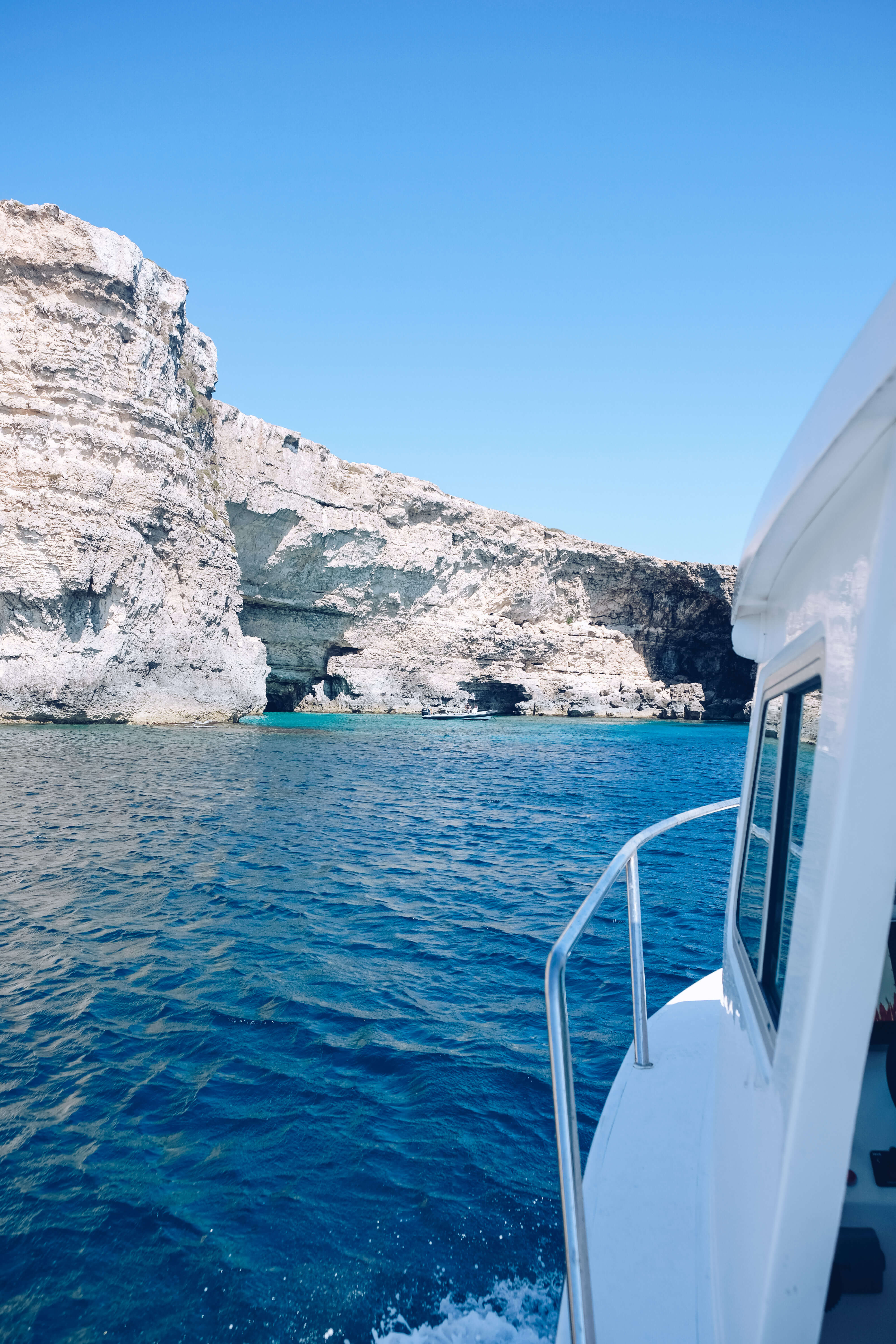 boat on blue lagoon