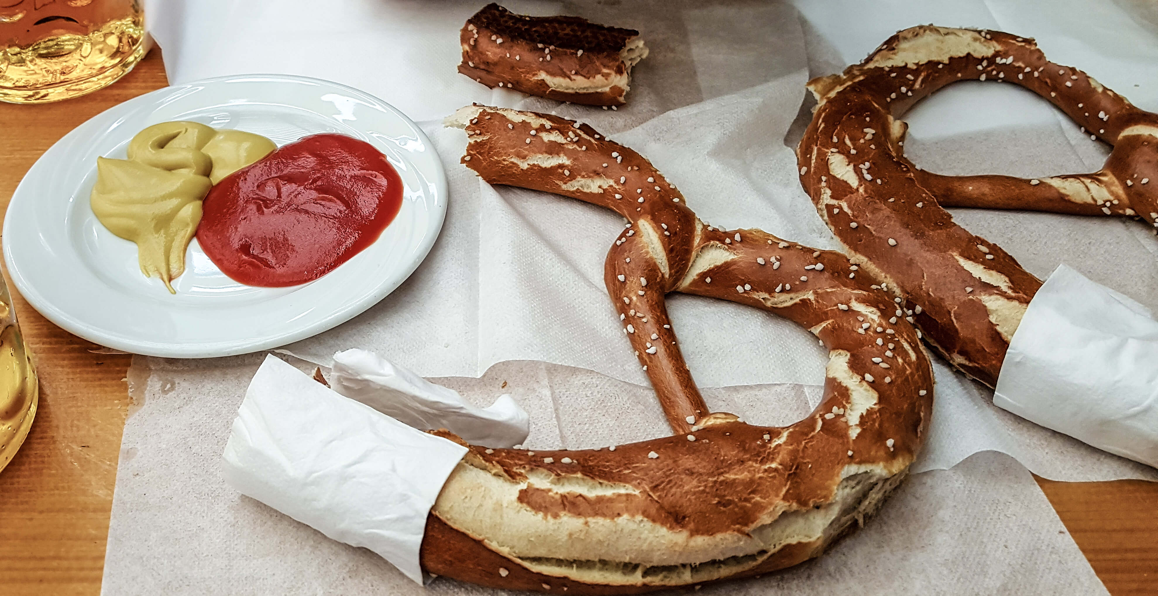 pretzels at oktoberfest