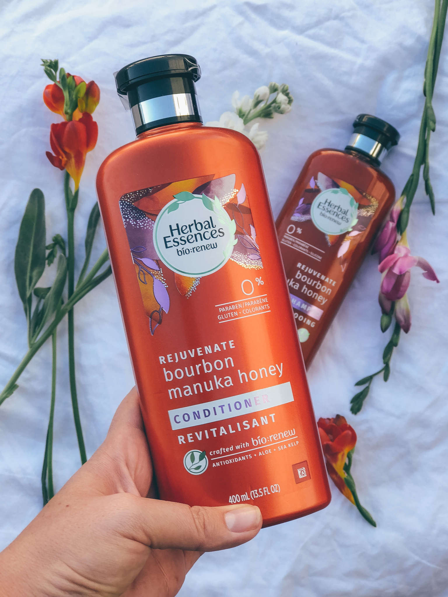 Herbal Essences bio:renew shampoo and conditioner