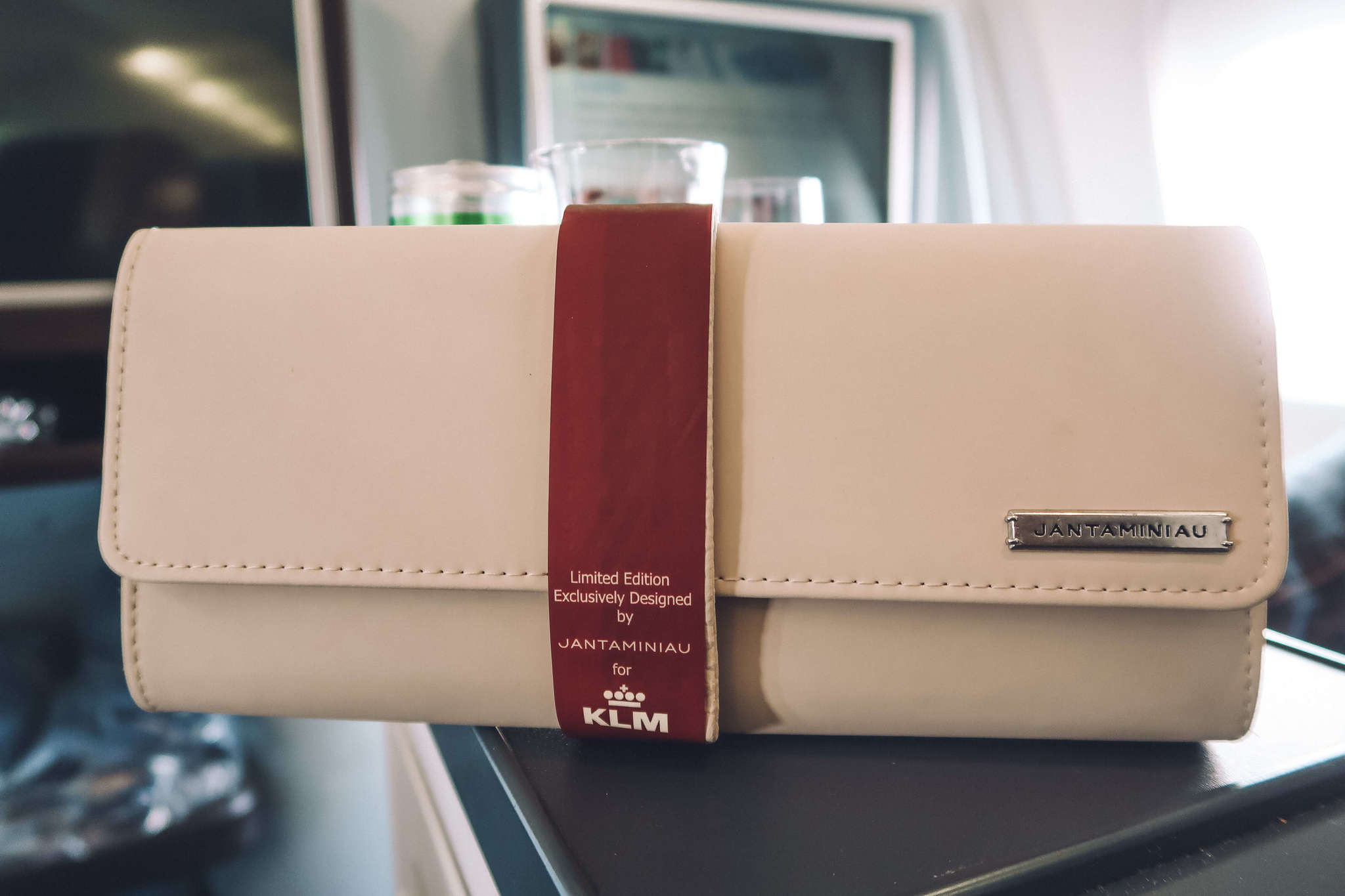 KLM Business Class Flight Clutch