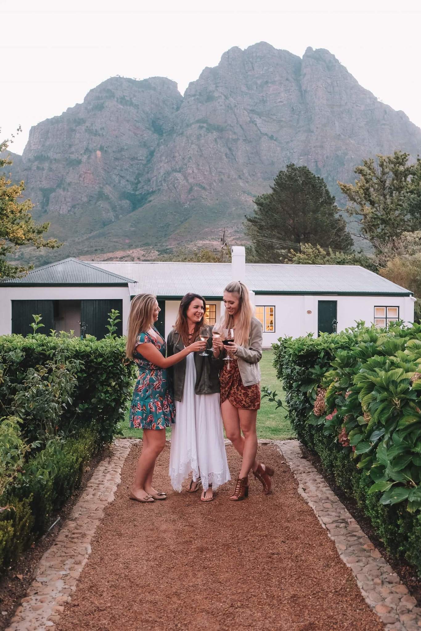Girls at Boschendal