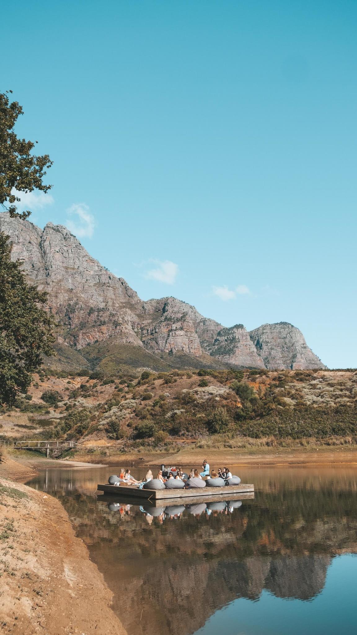 Floating Breakfast at Boschendal