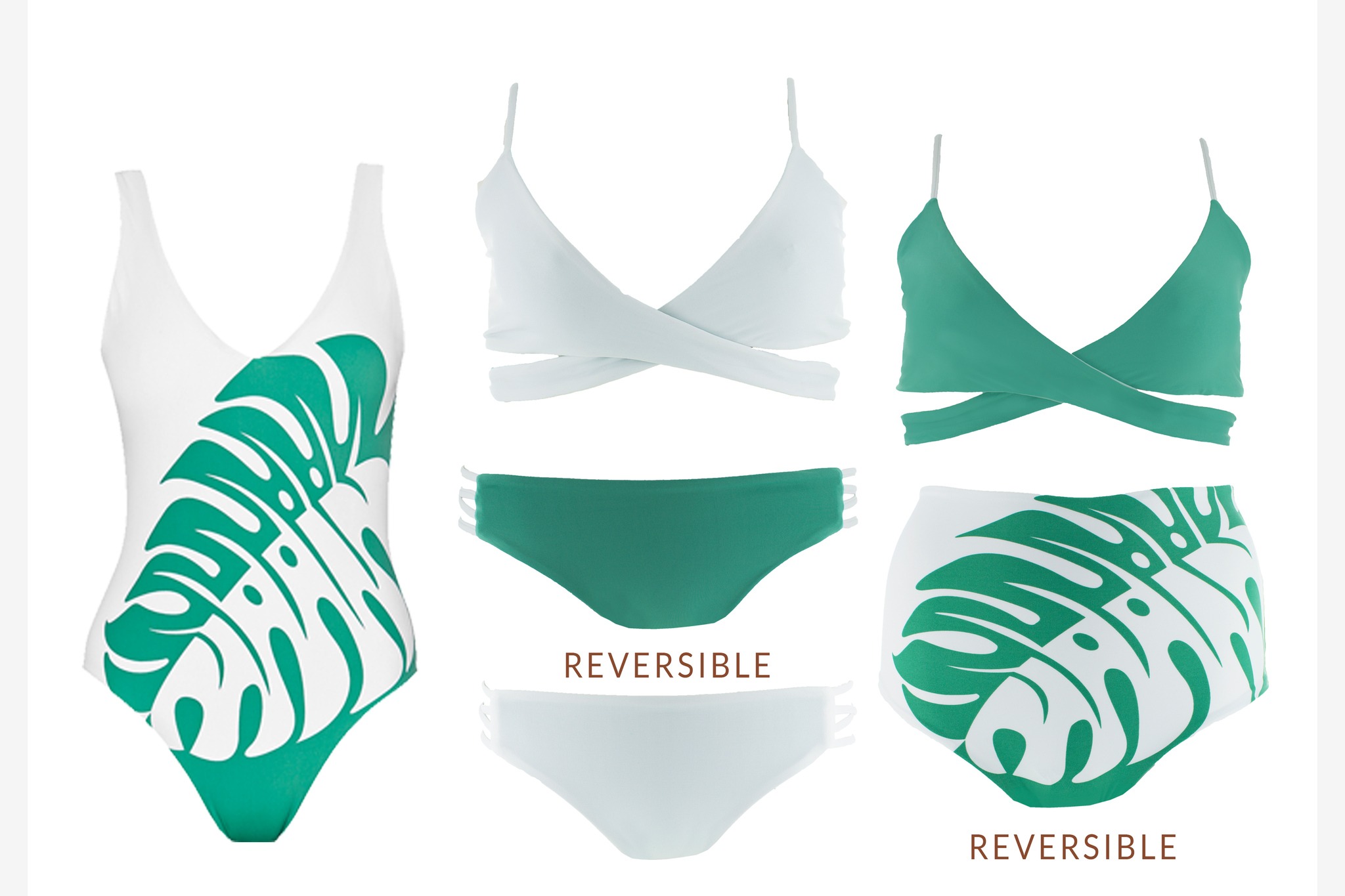 LSPACE x Gold Coast Girls Blog Teal and White Bikini Collection
