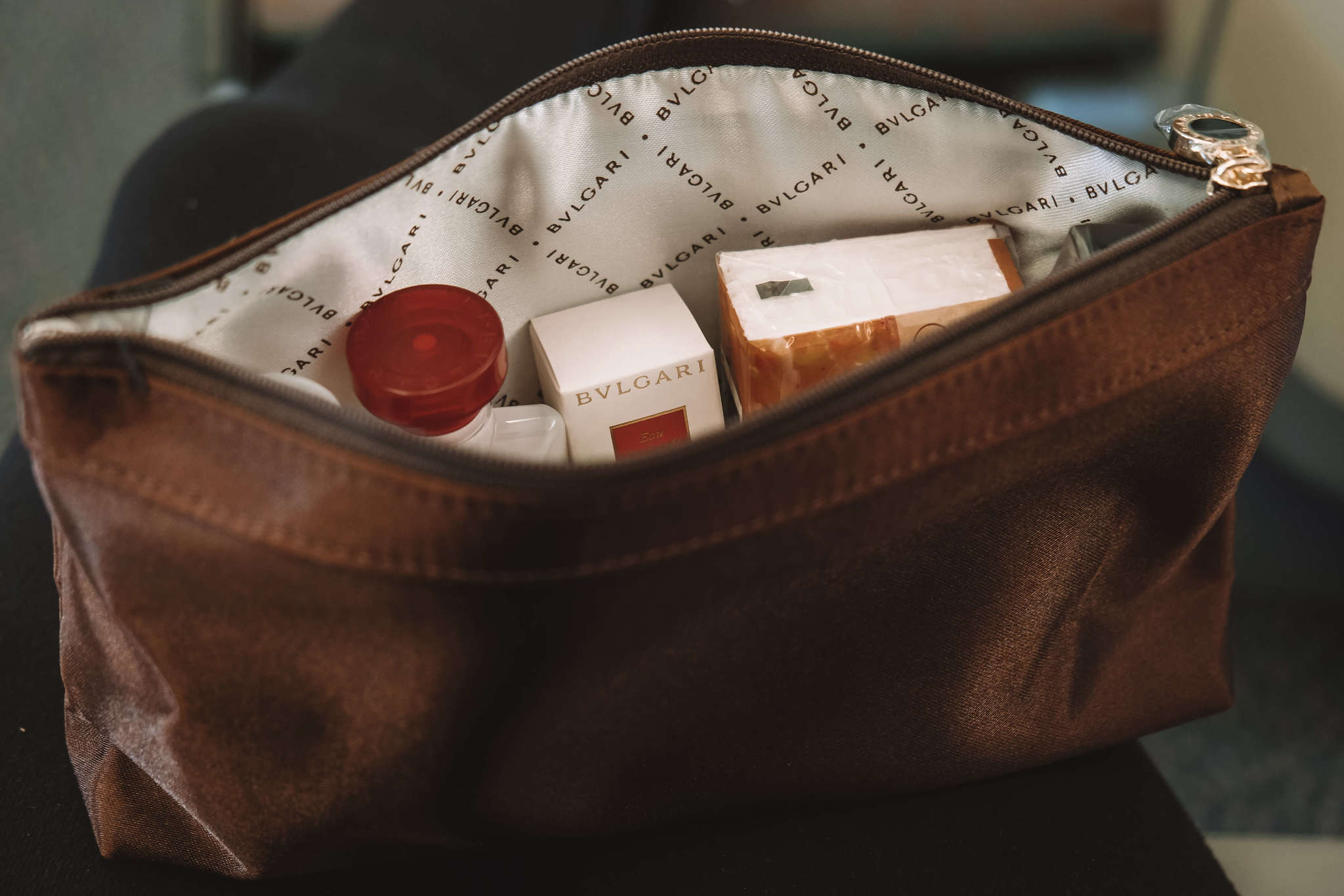 Goody Bag on Emirates Business Class