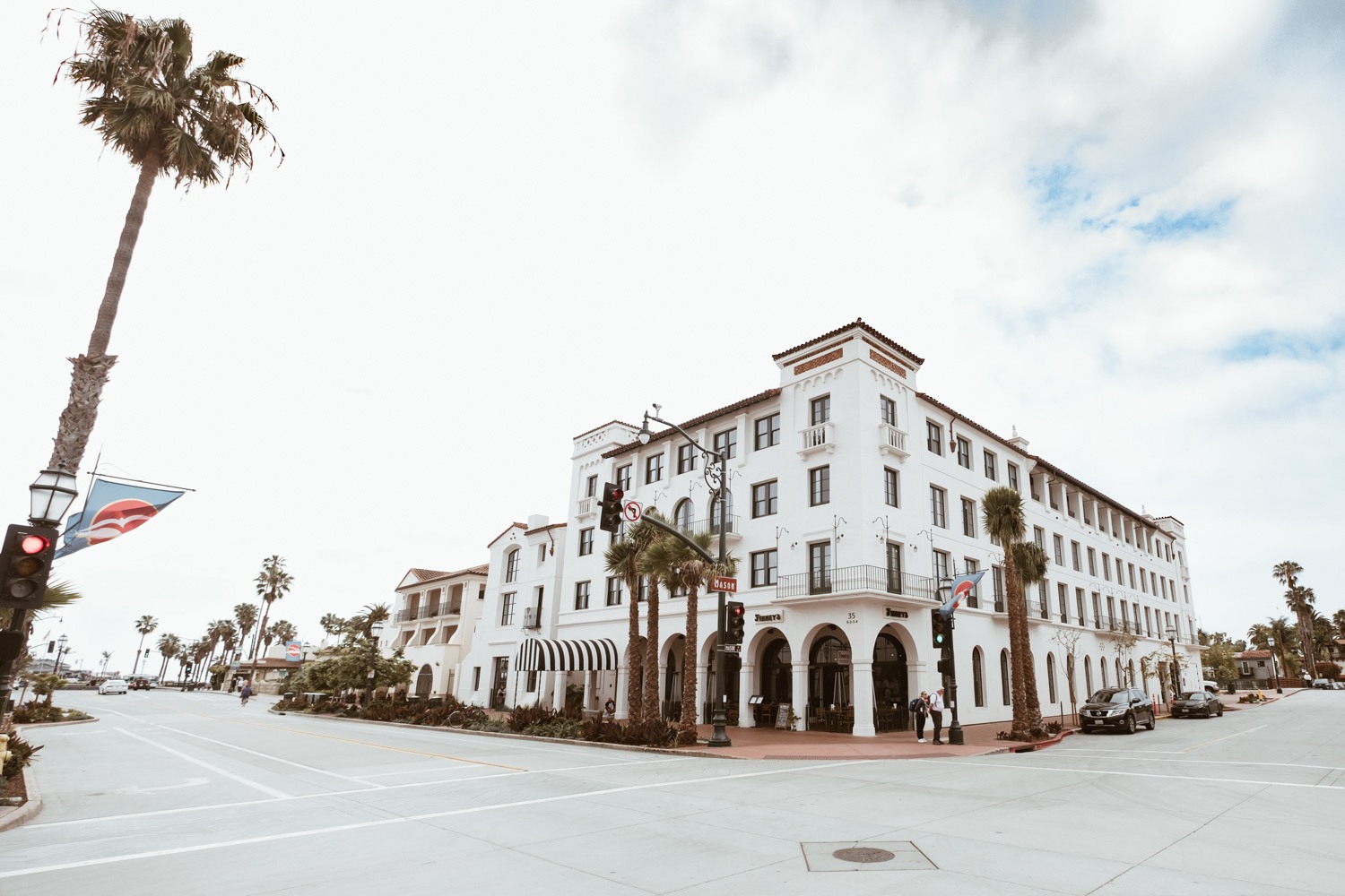 Exterior of The Hotel Californian in Santa Barbara