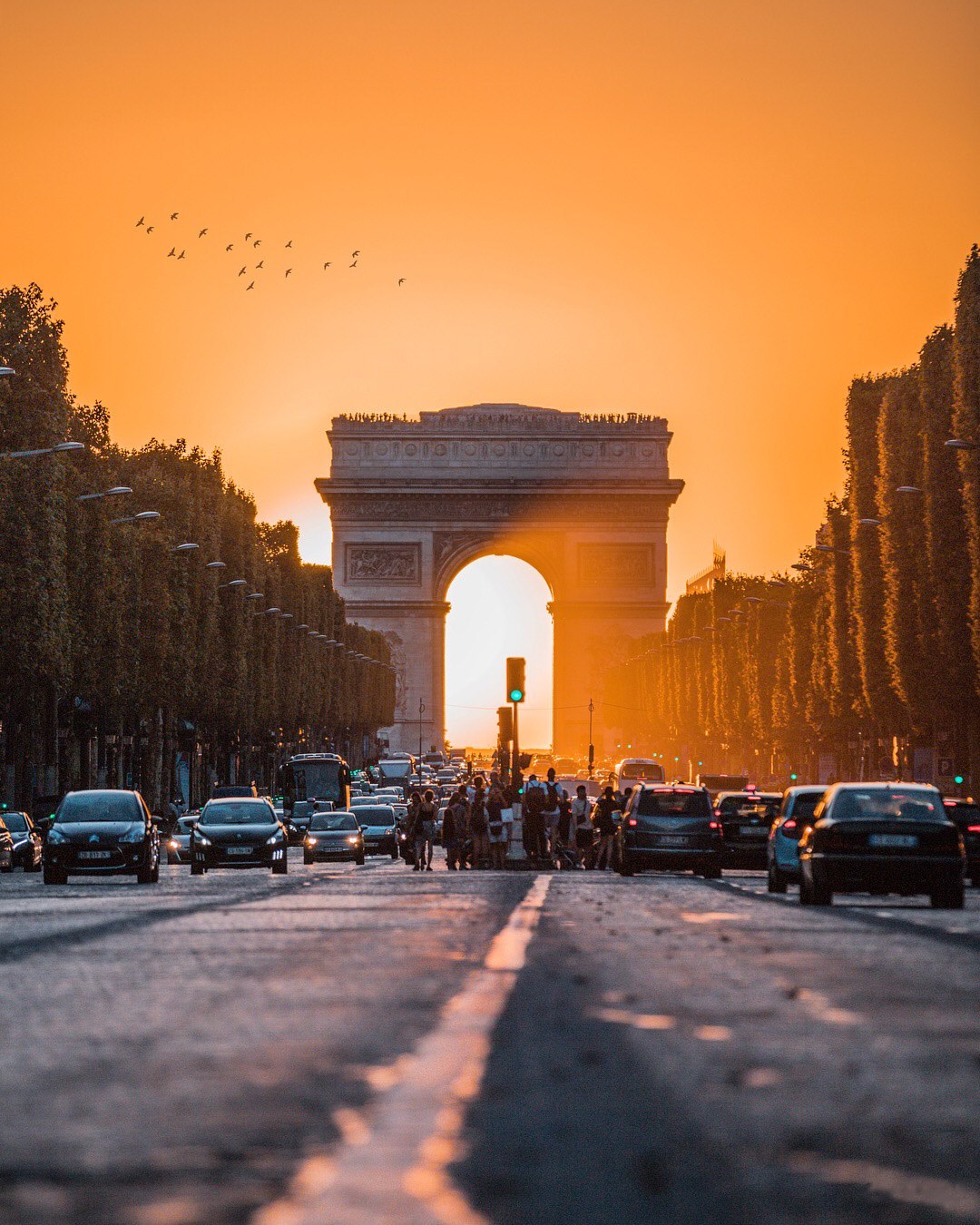 Sunset in Paris