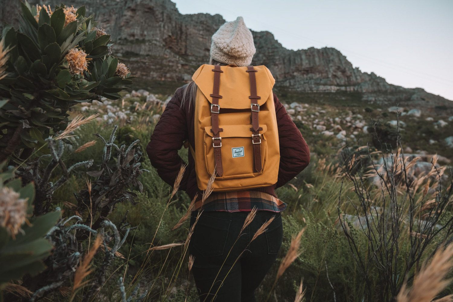 Mustard Yellow Backpack Fall Outfit