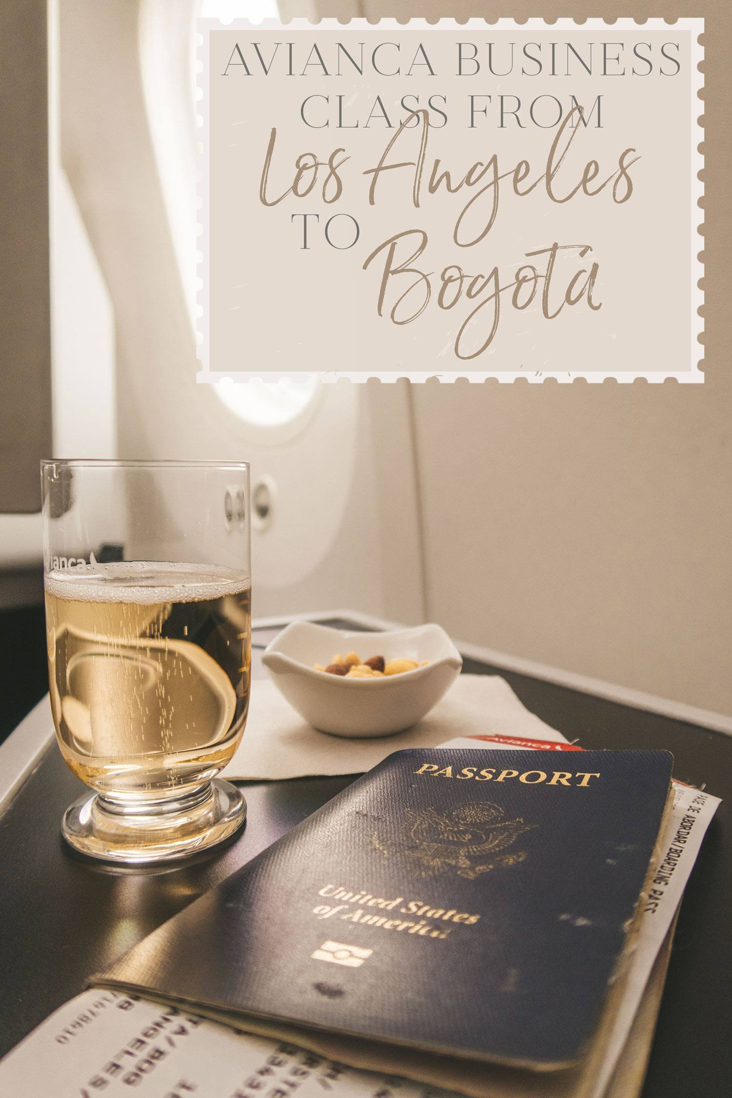 Avianca Business Class from LA to Bogotá