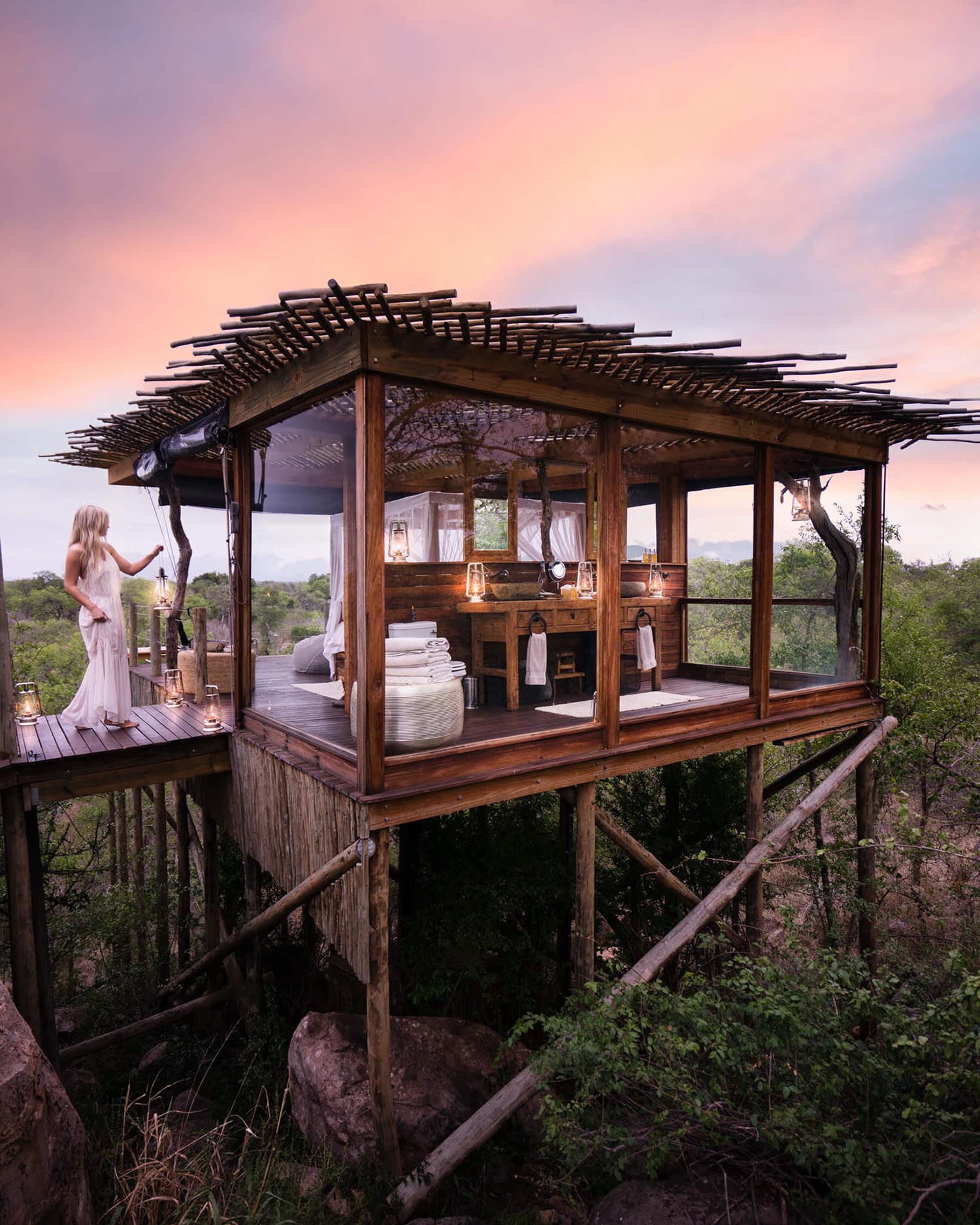 South Africa Lion Sands Treehouse