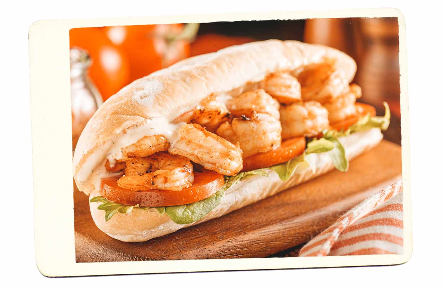 Local New Orleans Food Po Boy Sandwich