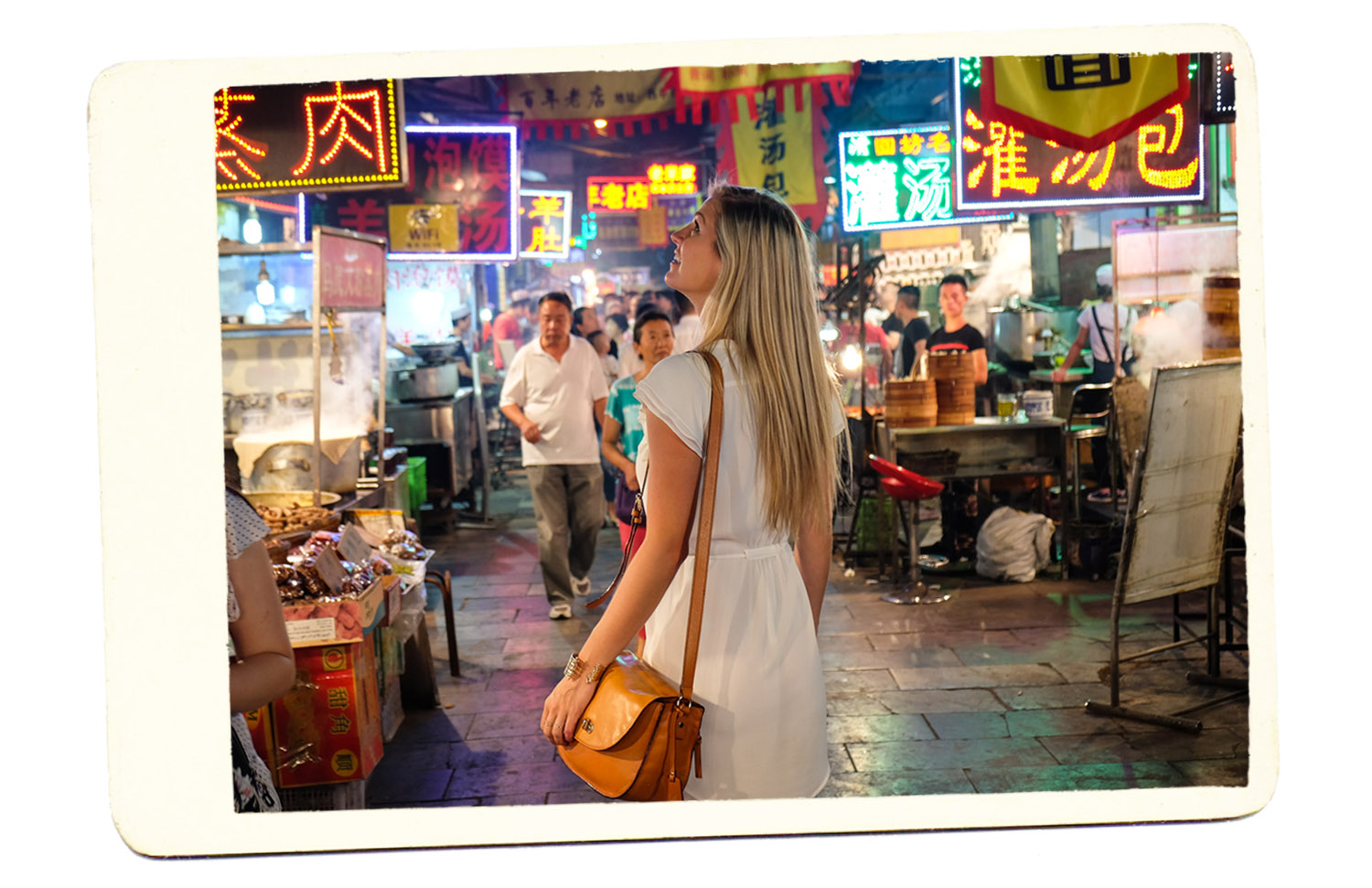 blonde girl street china