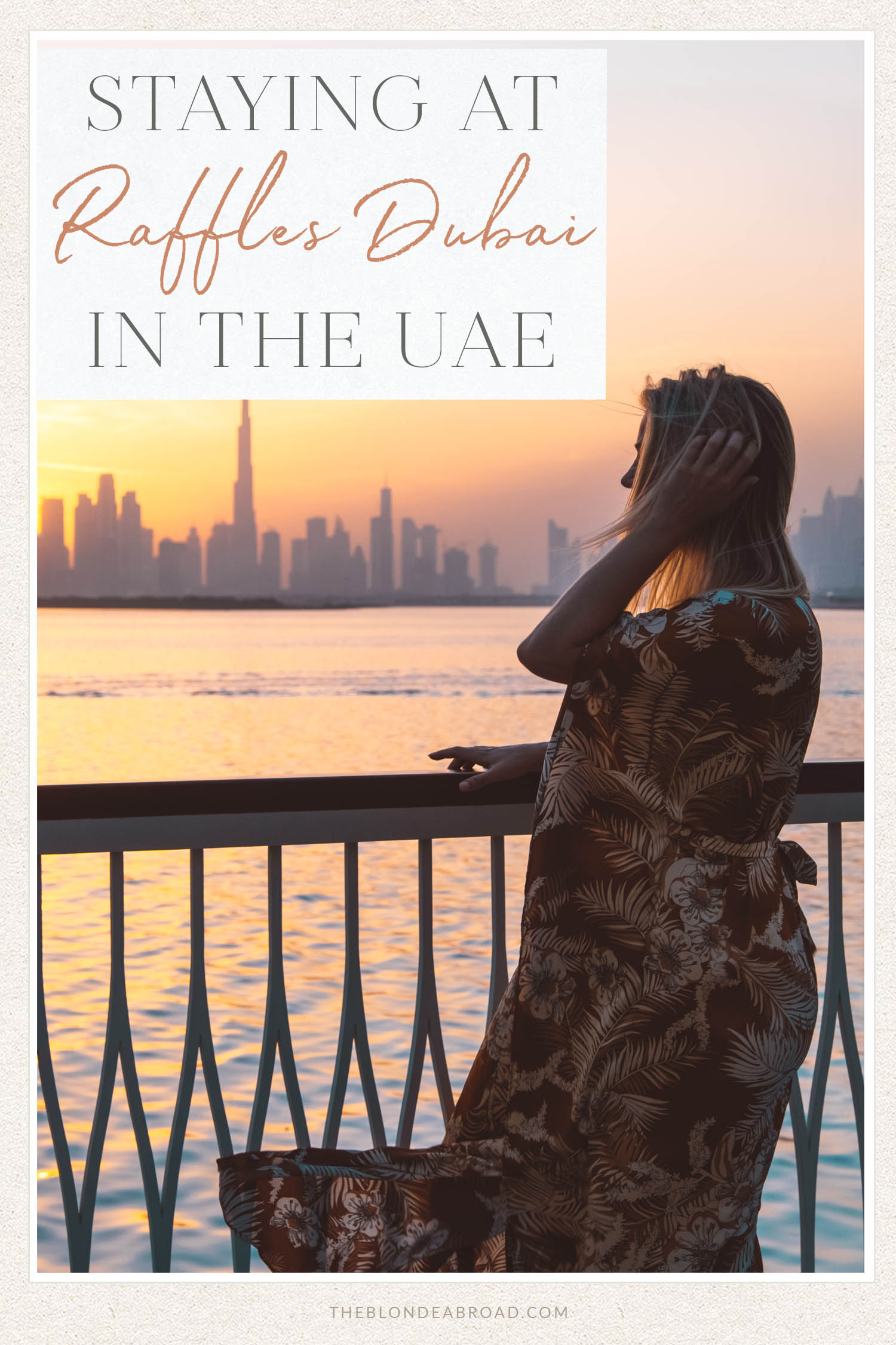 Staying at Raffles Dubai